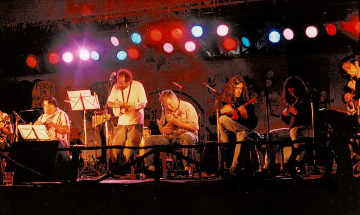 Father and Son Reunion on stage in Funchal, Madeira